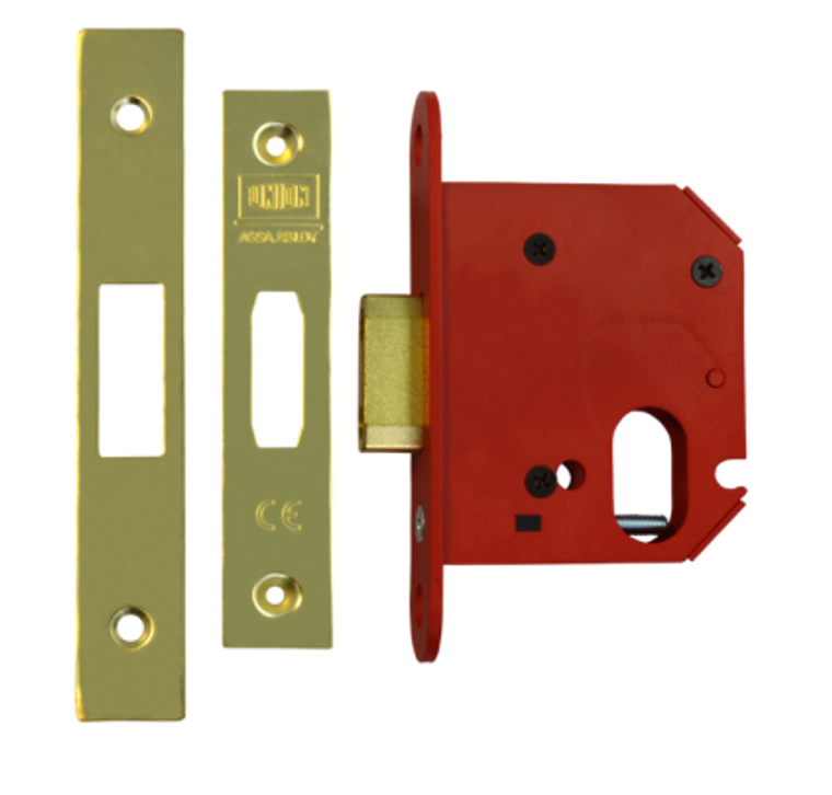 Union Strongbolt Oval Profile Deadlock 75mm Brass