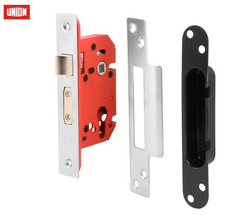 Union Strongbolt Oval Profile Sashlock 75mm Satin