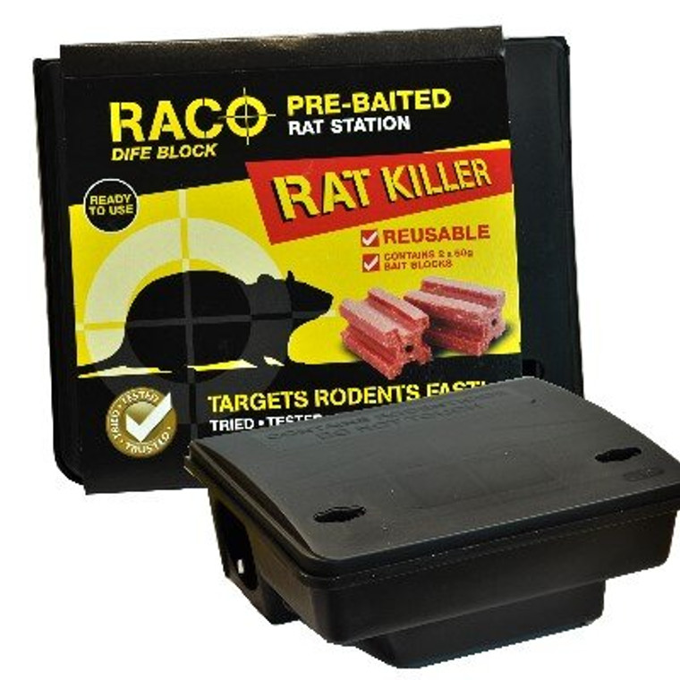 Raco Pre-Bated Rat Station Pre Packed