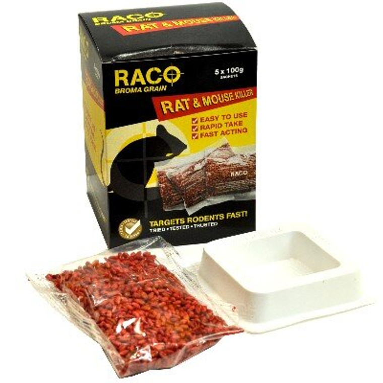 Raco Mouse And Rat Killer 5 X 100Gm Pks