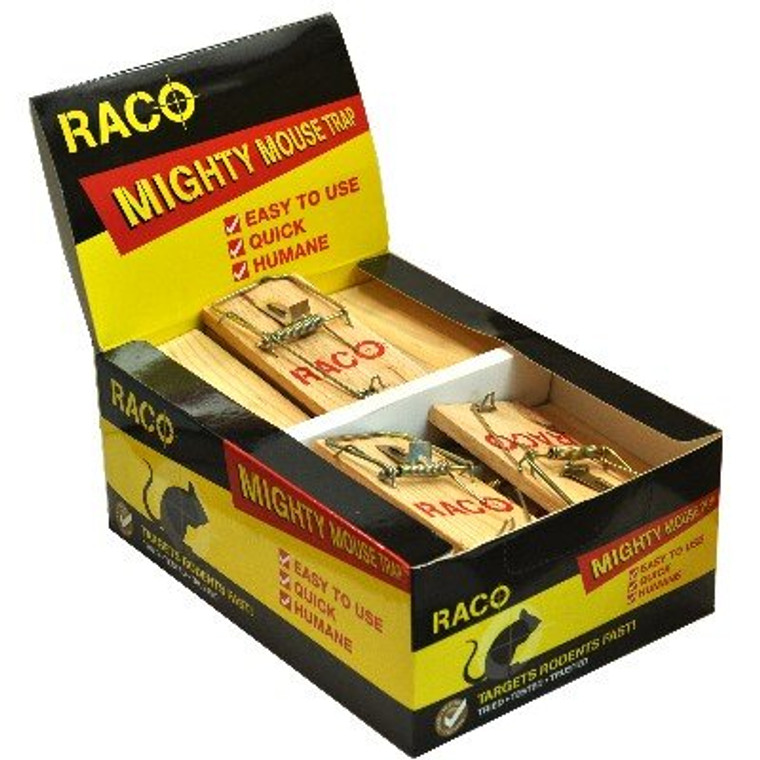 Raco Might Mouse Wooden Traps X 30