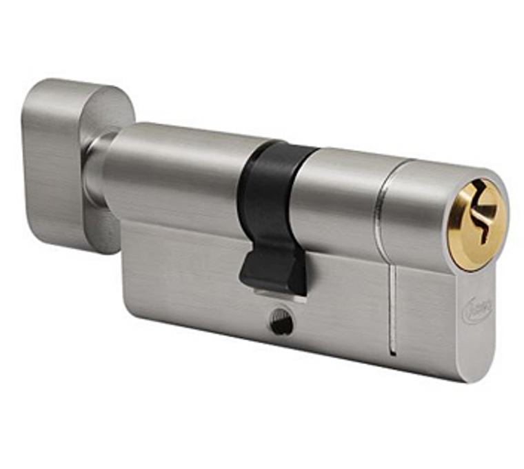 70mm Anti-Snap Bs 6 Pin Euro Key/Thumbturn Cyl Nickel