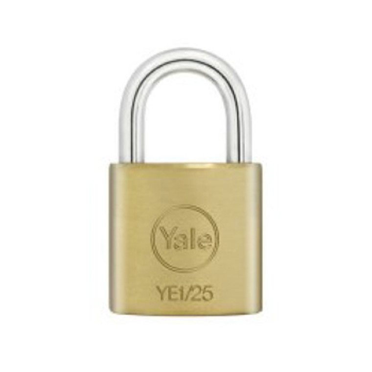 Yale Padlock Brass 2X 25mm K/A