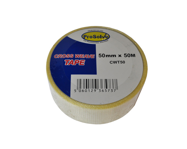 Cross Weave Clear Tape 50mm X 50M