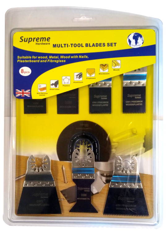 Supreme Multi-Tool Blade Set 8Pc