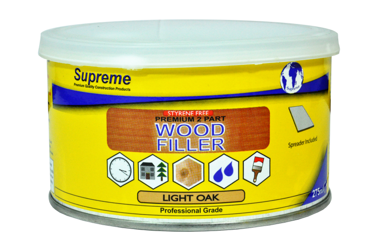 Supreme Pro 2 Part Wood Filler Light Oak 275ml