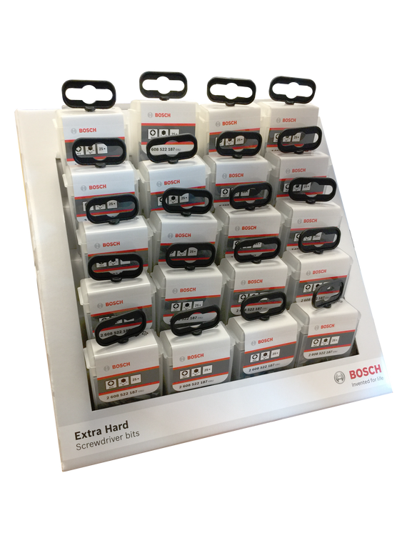 Bosch Ph2 Extra Hard Screwdriver Bits (25 Per Pk) 20Pack Merchandiser