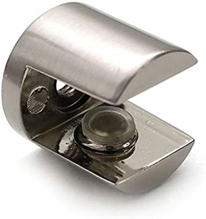 Glass Shelf Support Round Chrome 6-10mm (Pair)