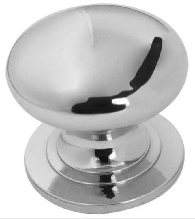 42mm Chrome Heavy Duty Knob With Base Pre Packed