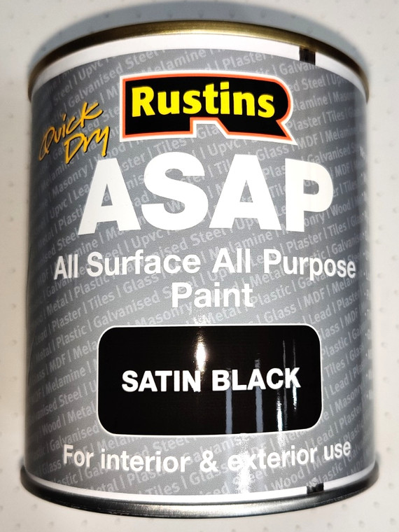 All Surface All Purpose Paint Black 250ml