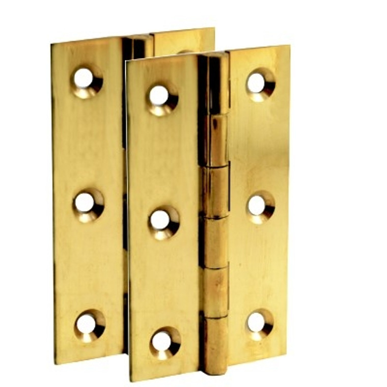 Hinge Polished Brass Butt 63X36mm