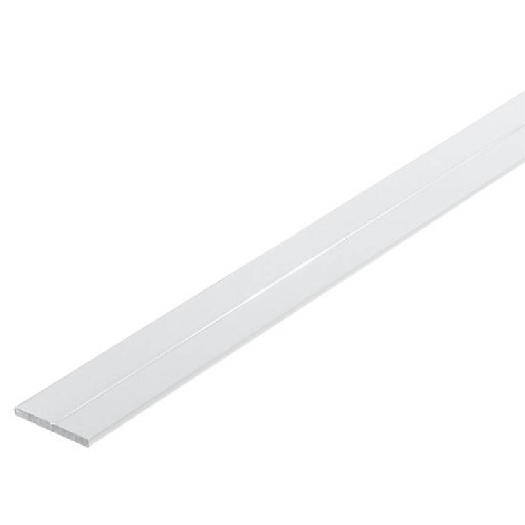 PVC FLAT STRIP WHITE 38x3mm 2.4M