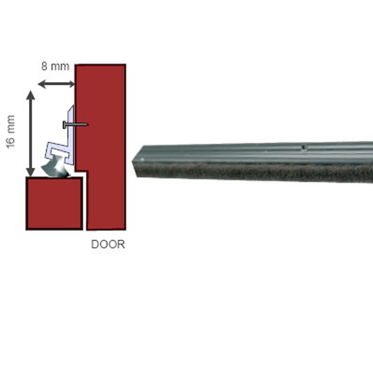 Draft Excluder Brush Door Set Ally 4.5M