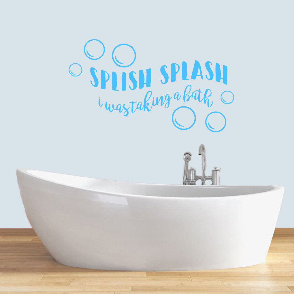 Authentic Merchandise Shop Wholesale Online Discounted price Bathroom Vinyl Wall Decor Bathroom