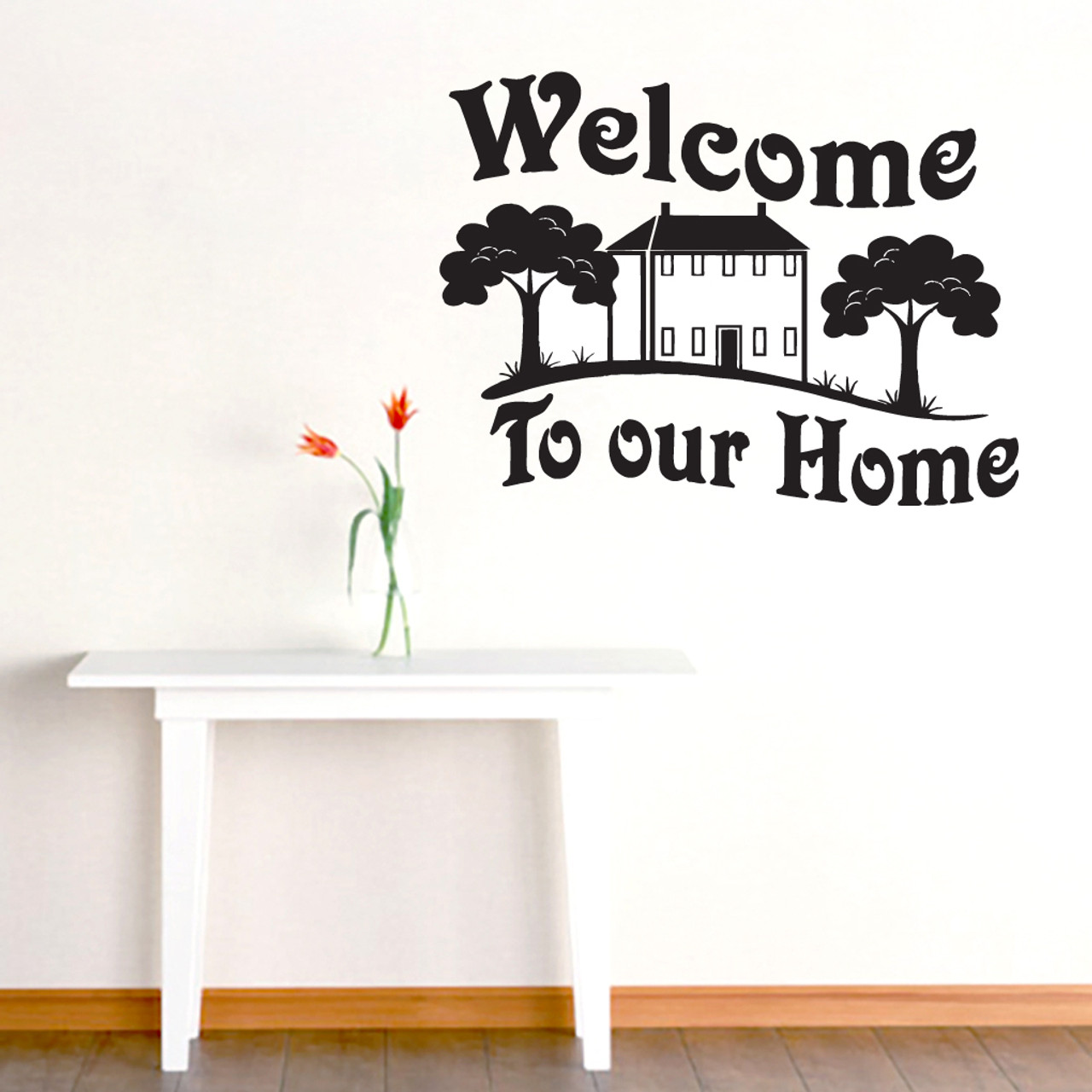 Welcome To Our Home Entryway Wall Decals And Stickers