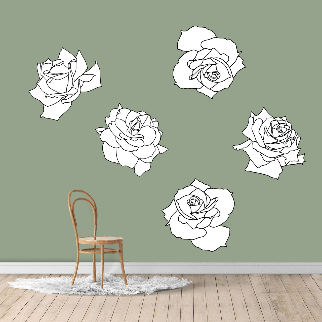 white wall decals