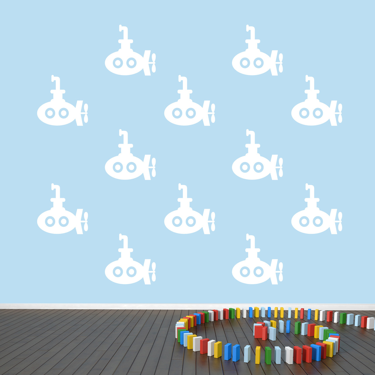 Submarine Wall Decal Set Nautical Wall Art Sweetums Signatures