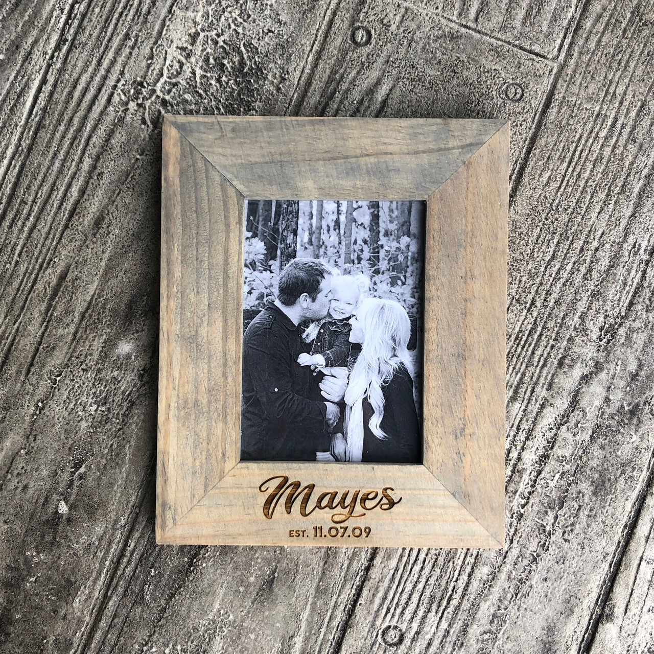 Personalized Wooden Family Picture Frame