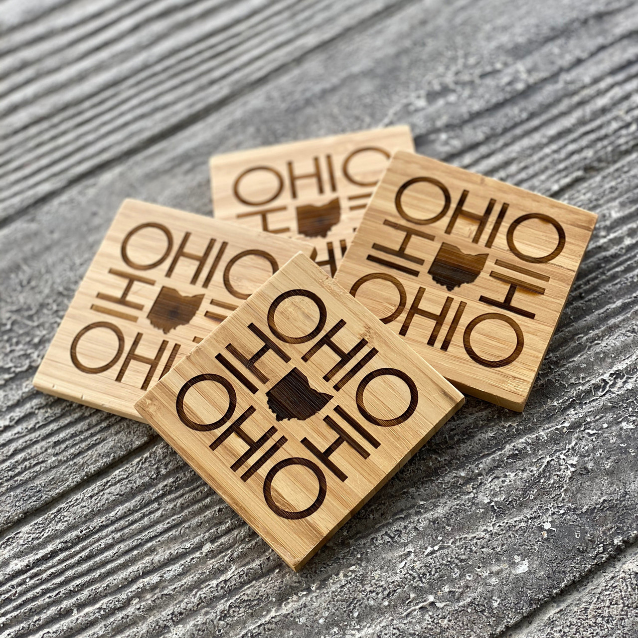 ohio drink coasters