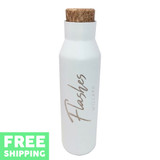 Willard Flashes Engraved 20 oz. Stainless Bottle With Faux Cork Screw Top