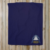 Tiffin Columbian Tornadoes Victory Bell Navy Fleece Sweatshirt Blanket