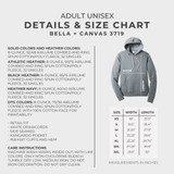 Seneca East Tigers Motto Athletic Heather Adult Unisex Sponge Fleece Hoodie