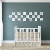 Square Brushstrokes Decal Set