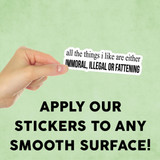 All The Things I Like Mini Sticker