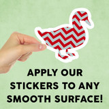 Chevron Duck Mini Sticker