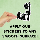 Military Gear Mini Sticker