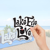 Lake Erie Love - Shores and Islands Ohio - Decal Sticker