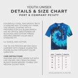 Lake Erie Love - Shores and Islands Ohio - Youth Basic Unisex Tie Dye T-Shirt