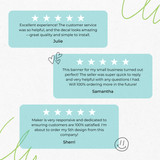 Custom Create Your Own Wedding or Special Event Decal