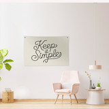 Keep It Simple Canvas Banner