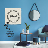 Custom Names Blessed Canvas Banner