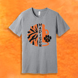 Seneca East Cheer Athletic Heather Basic Unisex T-Shirt