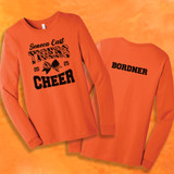 Seneca East Cheer Orange Basic Adult Unisex Long Sleeve Shirt