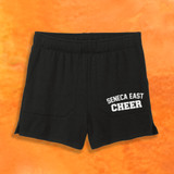 Seneca East Cheer Black Women's Fleece Shorts