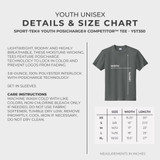 NWO Rampage Youth Unisex Sport-Tek® PosiCharge® Competitor™ Tee - Carolina Blue