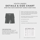 NWO Rampage Youth Sport-Tek® Competitor™ United 5" Short - Black/White