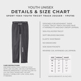 NWO Rampage Youth Sport-Tek® Tricot Track Jogger - Black