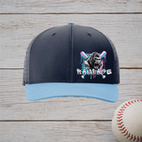 NWO Rampage Richardson Laser Perf R-Flex Snapback -  Navy / Columbia Blue