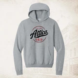 Attica, Ohio Athletic Heather Adult Unisex Smoke Hoodie