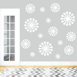 Abstract Circles Wall Decals Wall Stickers Sample Image