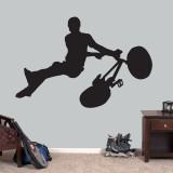 BMX Bicycle Wall Decal 60" wide x 40" tall Sample Image