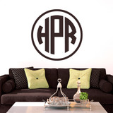Circle Monogram Wall Decals and Stickers