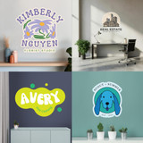 Custom Full Color Printed Business Logo Wall Decal