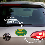 Small Custom Full Color Printed Vehicle Business Logo Decal