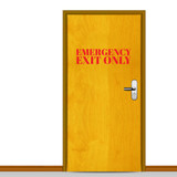 Emergency Exit Only Wall Decals and Stickers