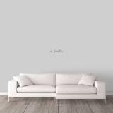 Custom Family Name Wall Decal 12" wide x 3" tall Sample Image